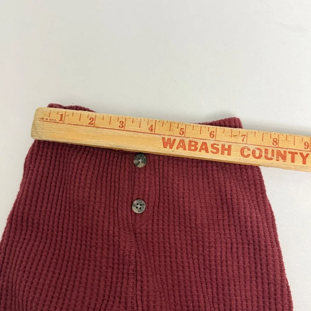 Old Navy Baby 0-3M Waffle Knit Harem Pants Lot 2 Maroon Pink Thermal Joggers